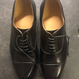 Suit supply leather Oxford black shoe